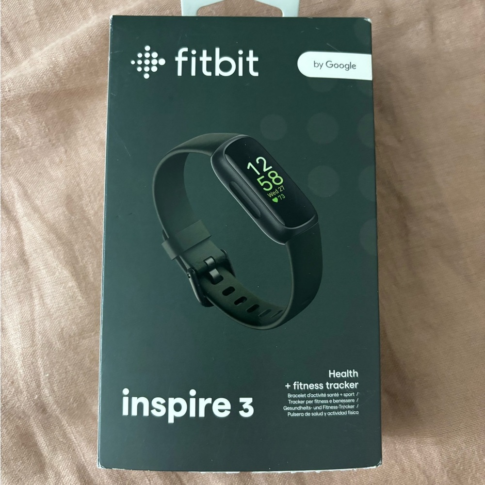Black FitBit Inspire 3 Smartwatch with Silicone Band